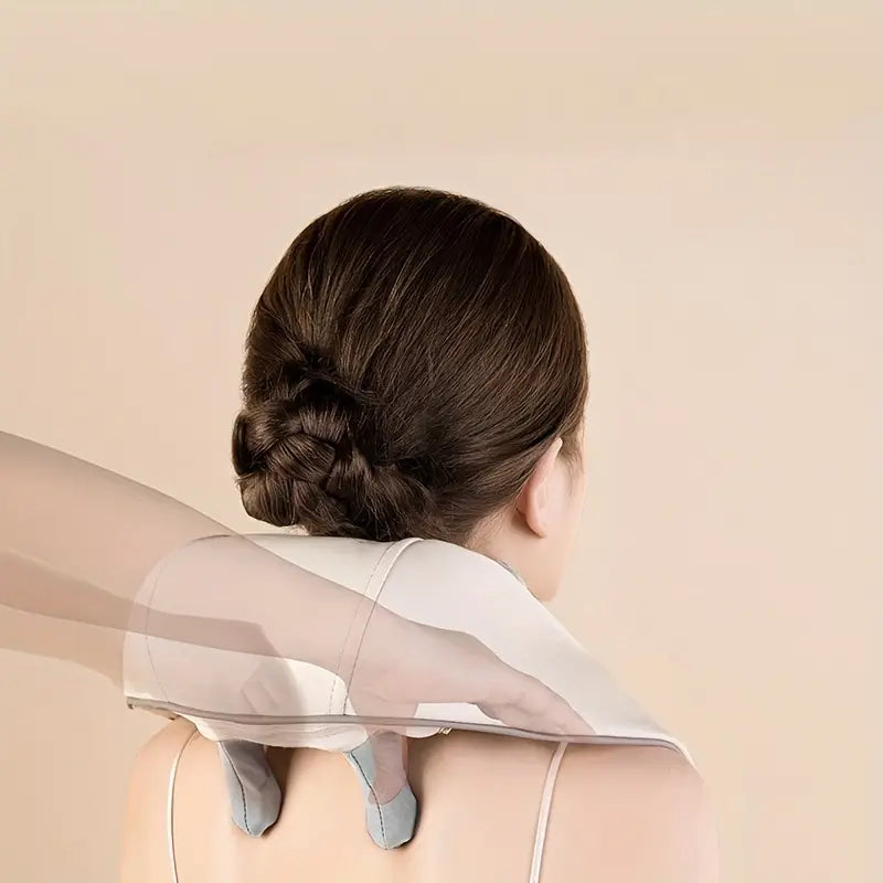 Smart Neck & Shoulder Massager with Heat and Kneading | Cervical, Lumbar Trapezius Muscle Relaxer