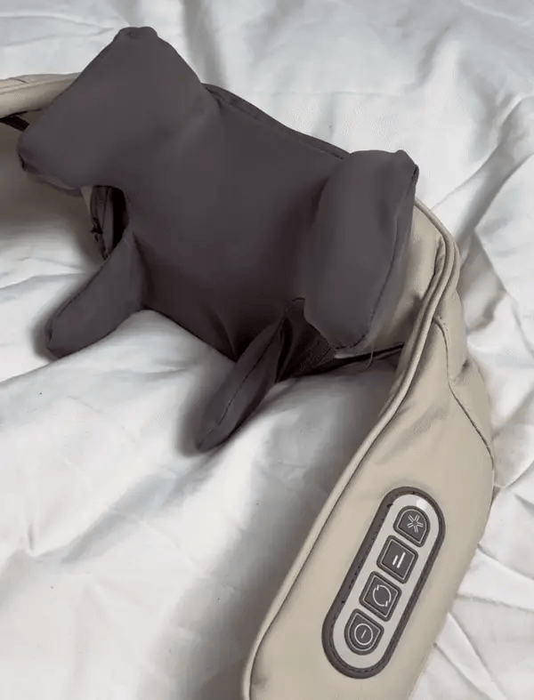 Smart Neck & Shoulder Massager with Heat and Kneading | Cervical, Lumbar Trapezius Muscle Relaxer